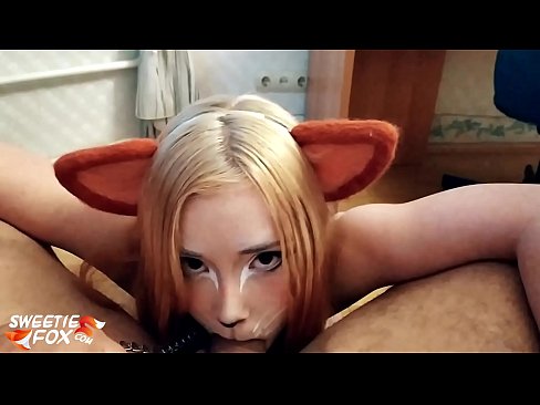 ❤️ Kitsune gbe dick ati pẹlu ni ẹnu rẹ si wa ️❤